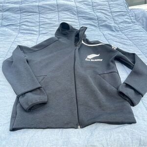 Adidas All Blacks Full Zip Rugby Hoodie Size Large
